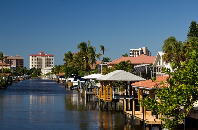 Waterfront homes in Tampa, Florida